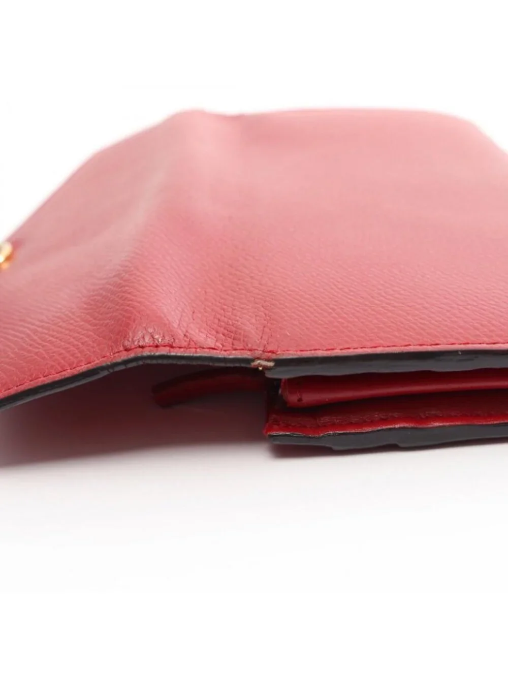 Fendi Bifold Wallet Is Red Leather
